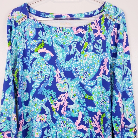Lilly Pulitzer Corsica Blue Turtle Villa Sophie - Picture 2 of 10